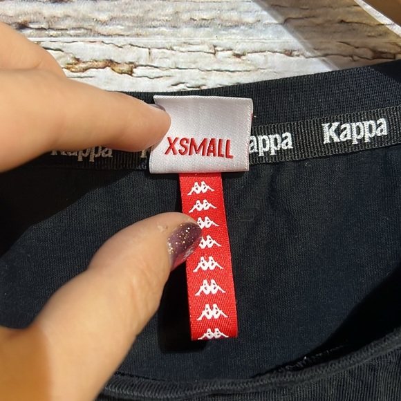 Kappa black and white crop top  size XS - Picture 4 of 7